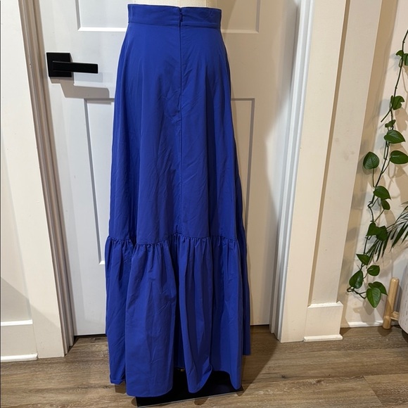 Mira Mikati Size 36 Blue Tiered Maxi Skirt Resort Wear ModeSens - Picture 2 of 9